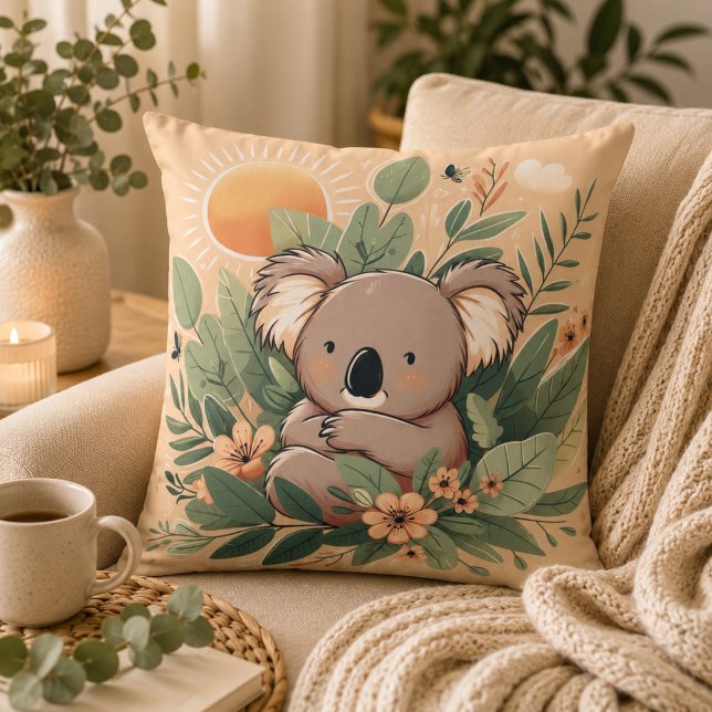 Smyg in med vår söta koalaplyschkudde kudde (Snuggle Up with Our Adorable Koala Plush Pillow)