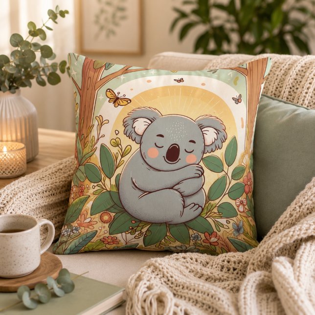 Smyg in med vår söta koalaplyschkudde kudde (Snuggle Up with Our Adorable Koala Plush Pillow)