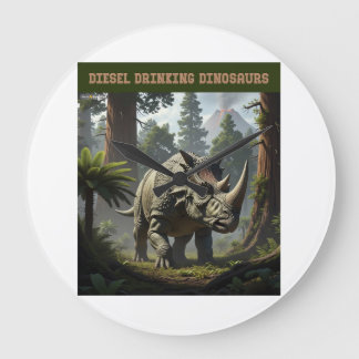 Smygande triceratops stor klocka