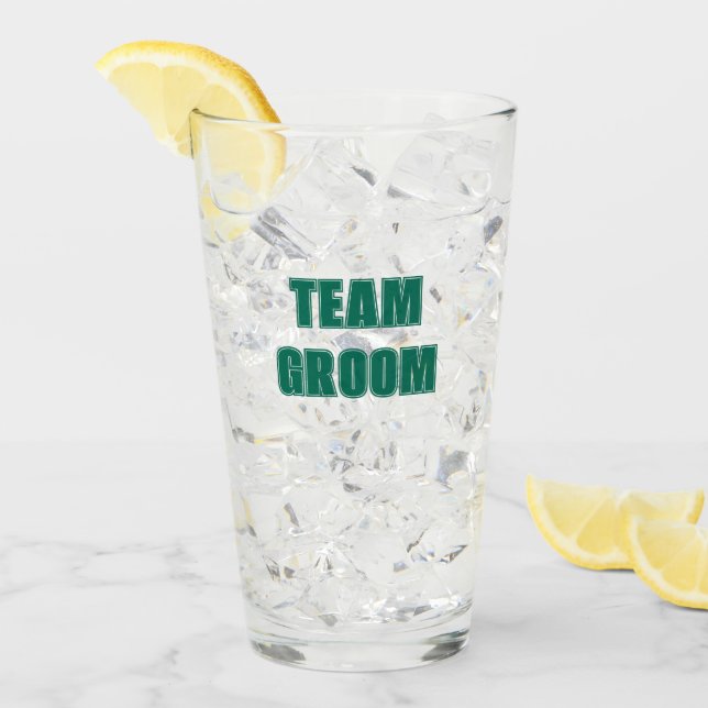 Smyggrön Team Groom Svärmning Glaskopp (Framsida Ice)