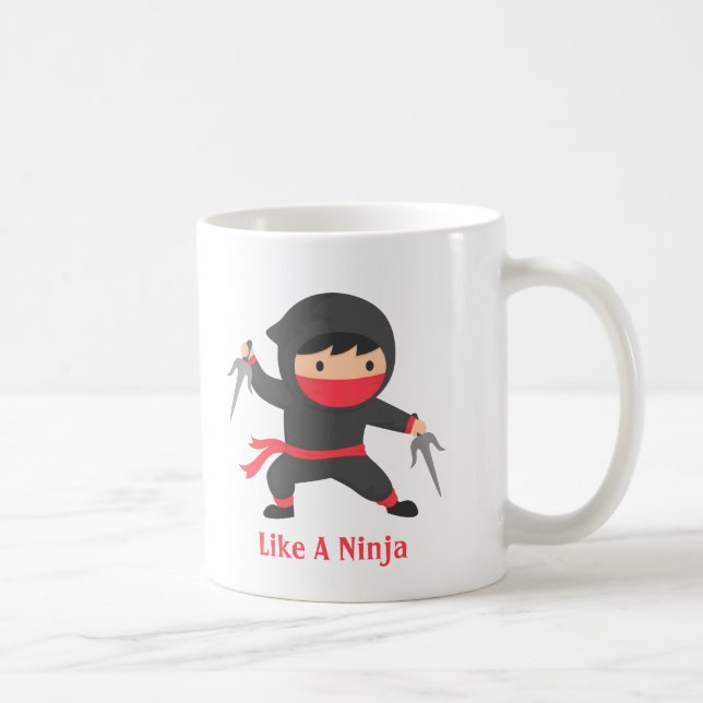 Smygninja med Sai-vapen för barn Kaffemugg (Höger)