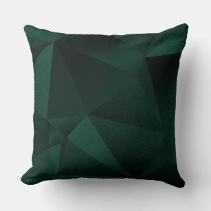 Smygpad smaragd fasetterad geometrisk diamant kast kudde