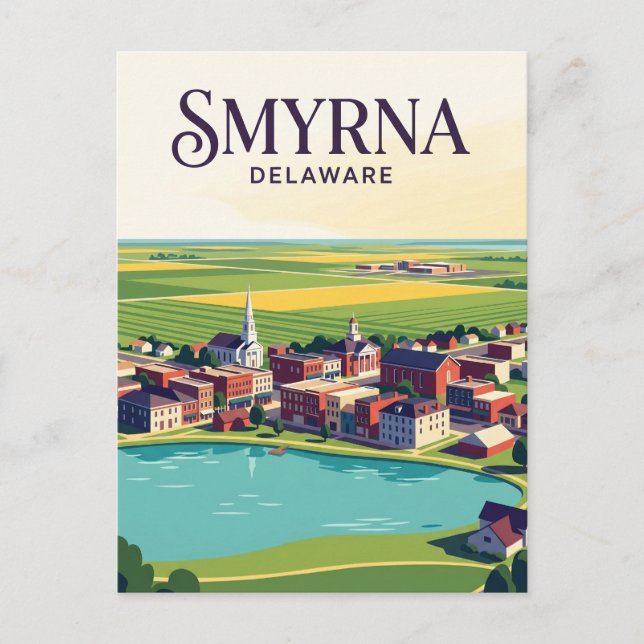 Smyrna USA Vykort (Framsida)