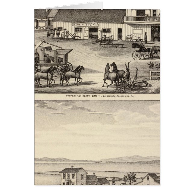 Smyth, Adams egendom Hälsningskort (Framsidan)