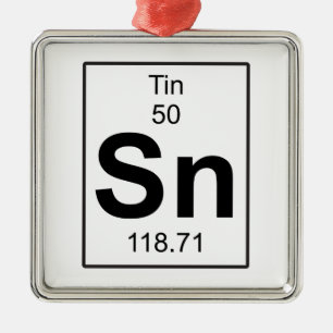 Sn - Tin Julgransprydnad Metall