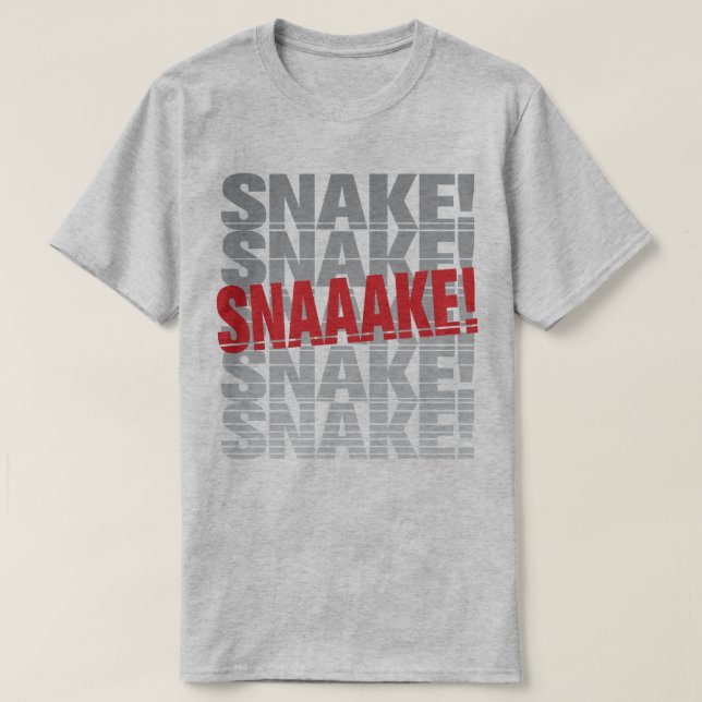 Snaaake! T-shirt (Design framsida)