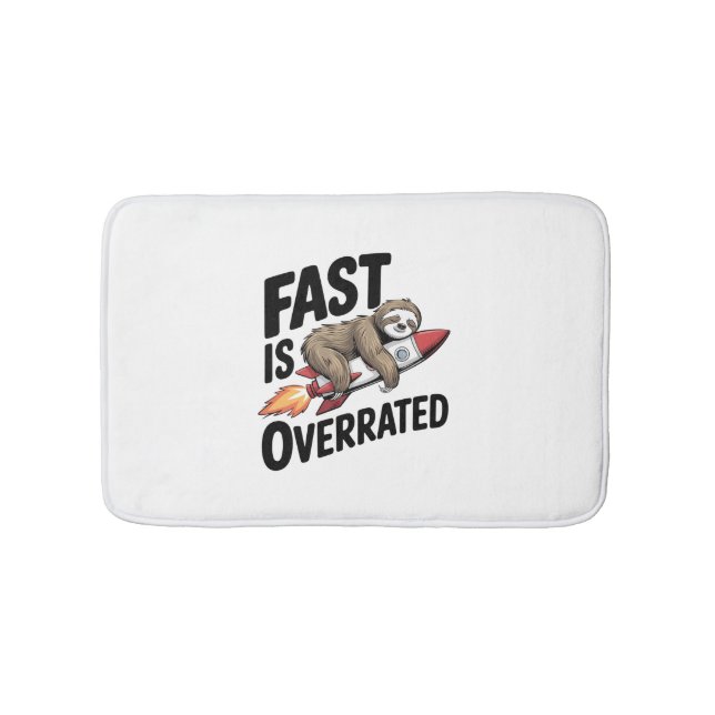 Snabb är överskattad Sloth Rocket Badrumsmatta (Framsidan)