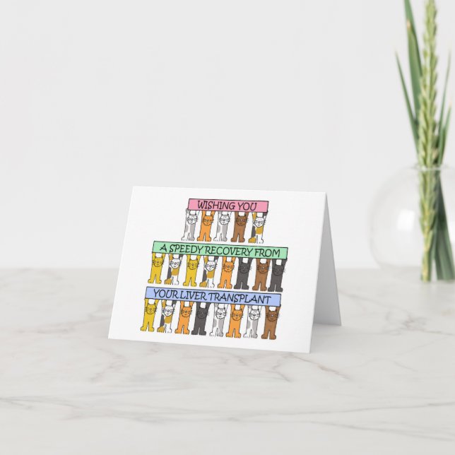 Snabb återhämtning från levertransplantation kort (Framsida)