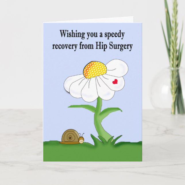 Snabb återställning från Hip Surgery Card Kort (Framsida)