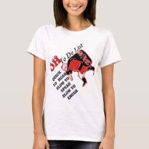 Snabb att Höra Santa Jul Att Göra Lista T-Shirt