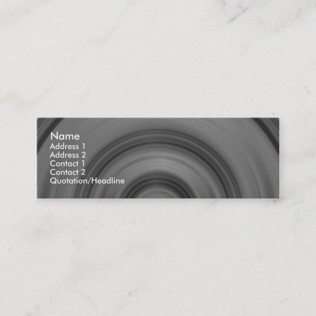 Snabb bil I Mini Visitkort (Framsida)