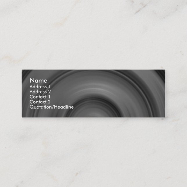 Snabb bil II Mini Visitkort (Framsida)