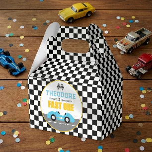 Snabb Bil Racing 1:a Födelsedagsfest Presentaskar
