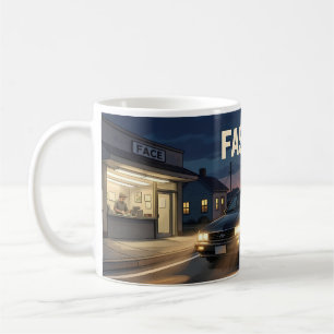 Snabb bil Twilight City Escape Journey Mugg