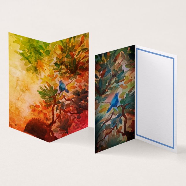 Snabb bild av lyckokort kort (In- och utsida)