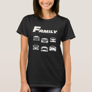Snabb bilsfamilj t shirt