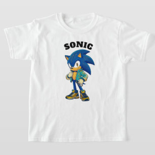 Snabb Blå Igelkott Barn T-Shirt 🌀💙✨ Speed Cart