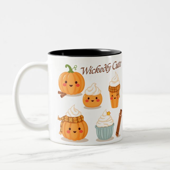 Snabb Cute-Halloween-design Två-Tonad Mugg (Vänster)