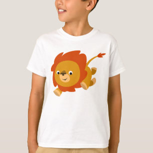 Snabb Cute Tecknad Lejona barn T-Shirt