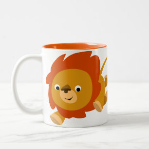 Snabb Cute Tecknad Lejonare Mugg