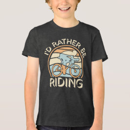 Snabb cyklist jag hellre skulle cykla sport t shirt