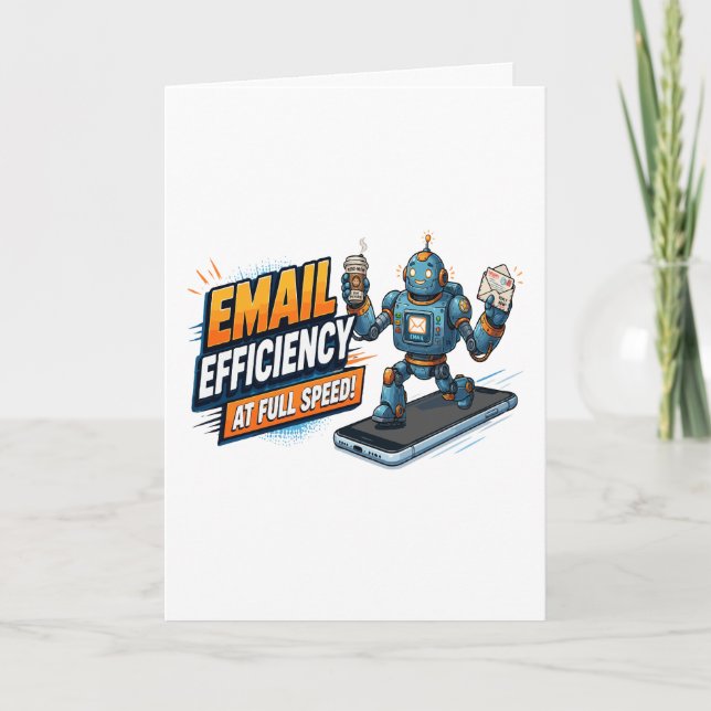 Snabb e-postproduktivitetsrobot kort (Framsida)