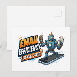 Snabb e-postproduktivitetsrobot vykort