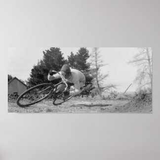 Snabb gammal cykel. poster