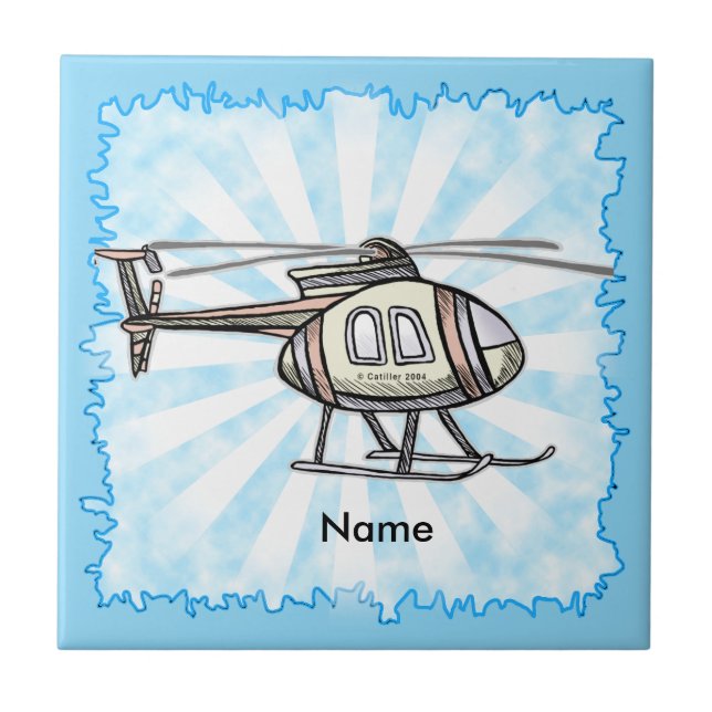 Snabb helikopter kakelplatta (Framsidan)