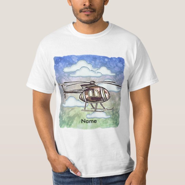 Snabb Helikopter  T Shirt (Framsida)