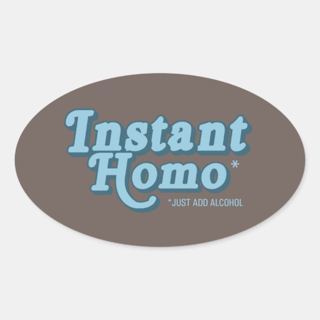 SNABB HOMO OVALT KLISTERMÄRKE (Framsida)