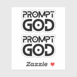 Snabb Ingenjör Prompt Gud AI Teknik Prompt Mästare Klistermärken