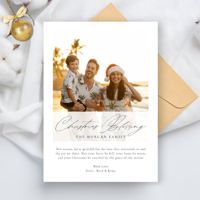 Snabb julvälsignelse - Tropical Sunset Photo Julkort (Skapare uppladdad)