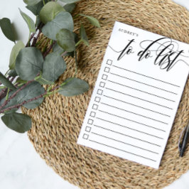 Snabb kalligrafi - kryssruta att göra lista - Namn Post-it Block