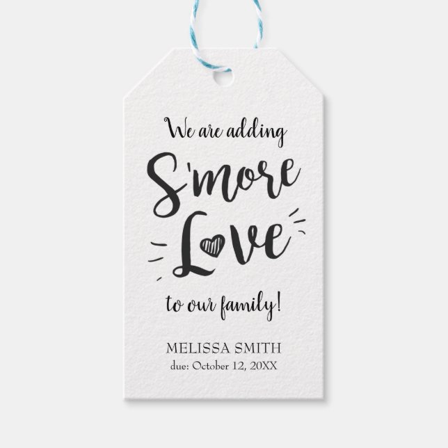 Snabb Kärlek till vår familjs fler favoriter Enkel Presentetikett (Framsidan)