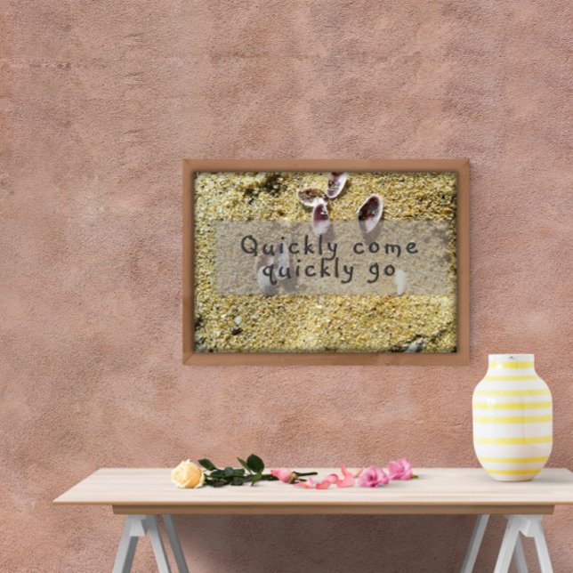 Snabb kom snabbt och inspirera till visdom poster (Skapare uppladdad)
