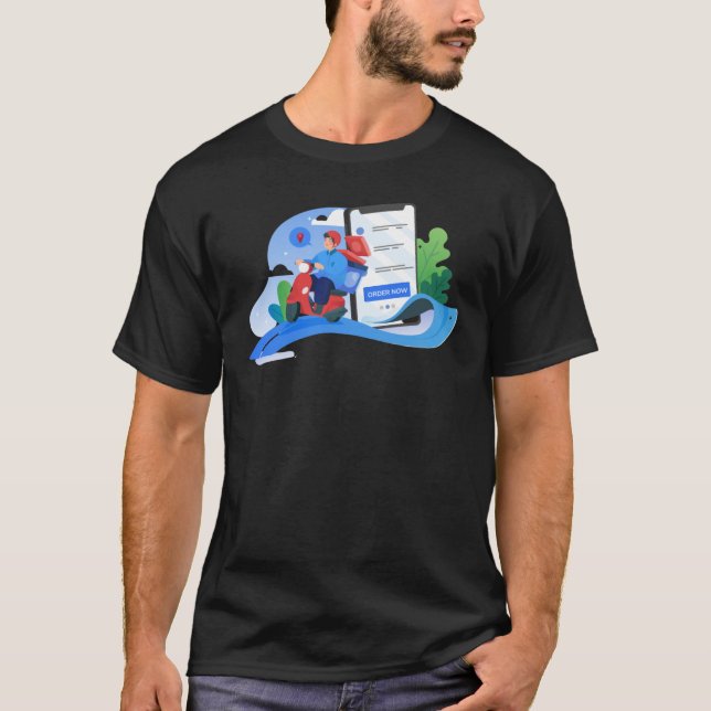 Snabb leverans t shirt (Framsida)