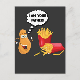 Snabb livsmedelsfestival Sarcastic Humor Fries Pot Vykort