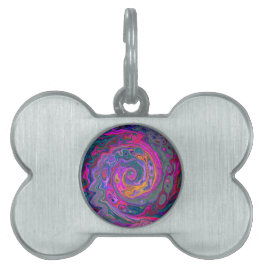 Snabb Magenta, Grönt och Orange för Abstrakt av Re ID-bricka Husdjur