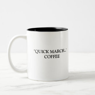 "SNABB MARS…", KAFFE Två-Tonad MUGG