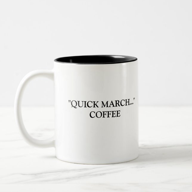 "SNABB MARS…", KAFFE Två-Tonad MUGG (Vänster)