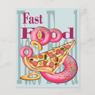 Snabb Mat | Donuts Burger Food  | MARKNADSFÖRING Flygblad