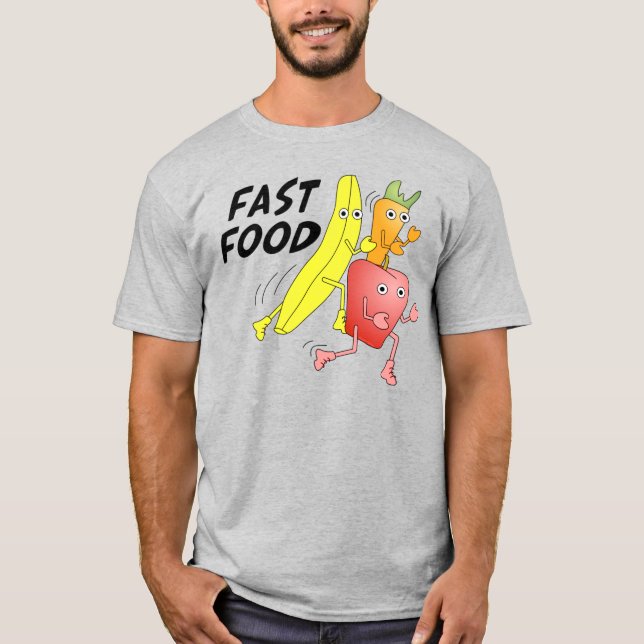 Snabb mat t shirt (Framsida)