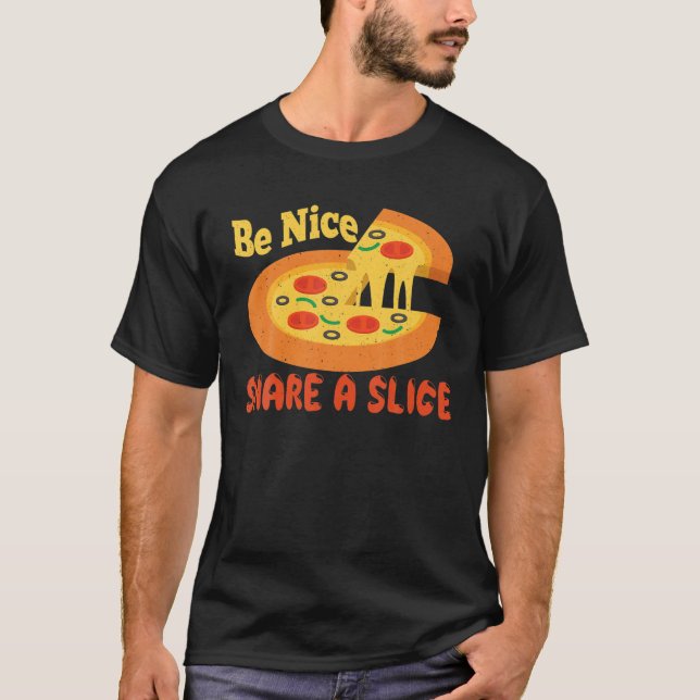 Snabb matsfärsbit i  Pizza T Shirt (Framsida)