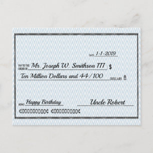 Snabb Millionaire-kontroll av Tillfälle Vykort