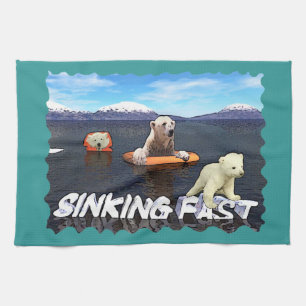 Snabb nedgång kökshandduk