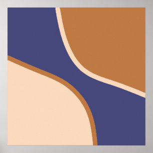 Snabb och blå minimalistisk sjöräddningsform och K Poster