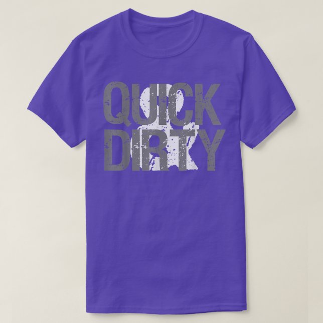 Snabb och Dirty Gym Motivation Lettering Retro T Shirt (Design framsida)