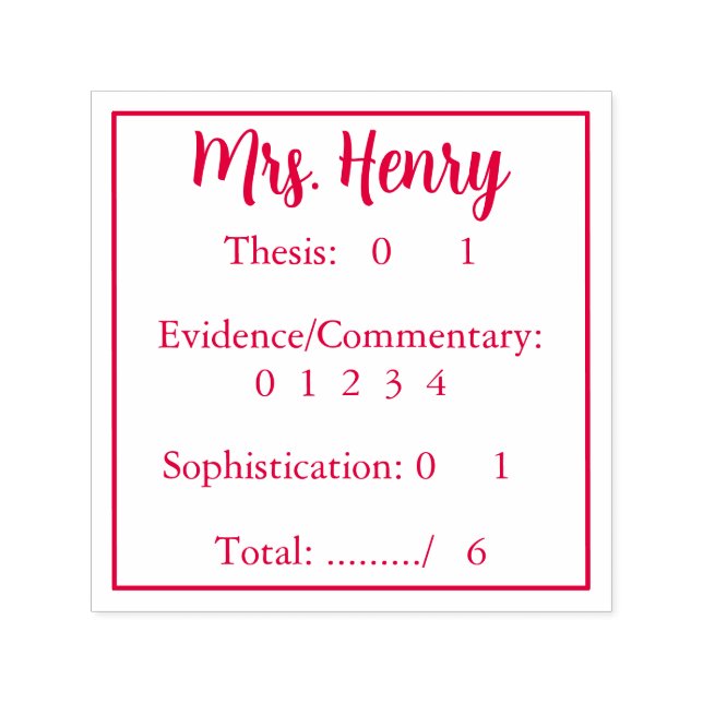 Snabb och enkel Essay-klassificering Självfärgande Stämpel (Design)