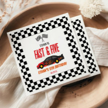 Snabb och fem röda Flame Tävling-Födelsedagsfest 5